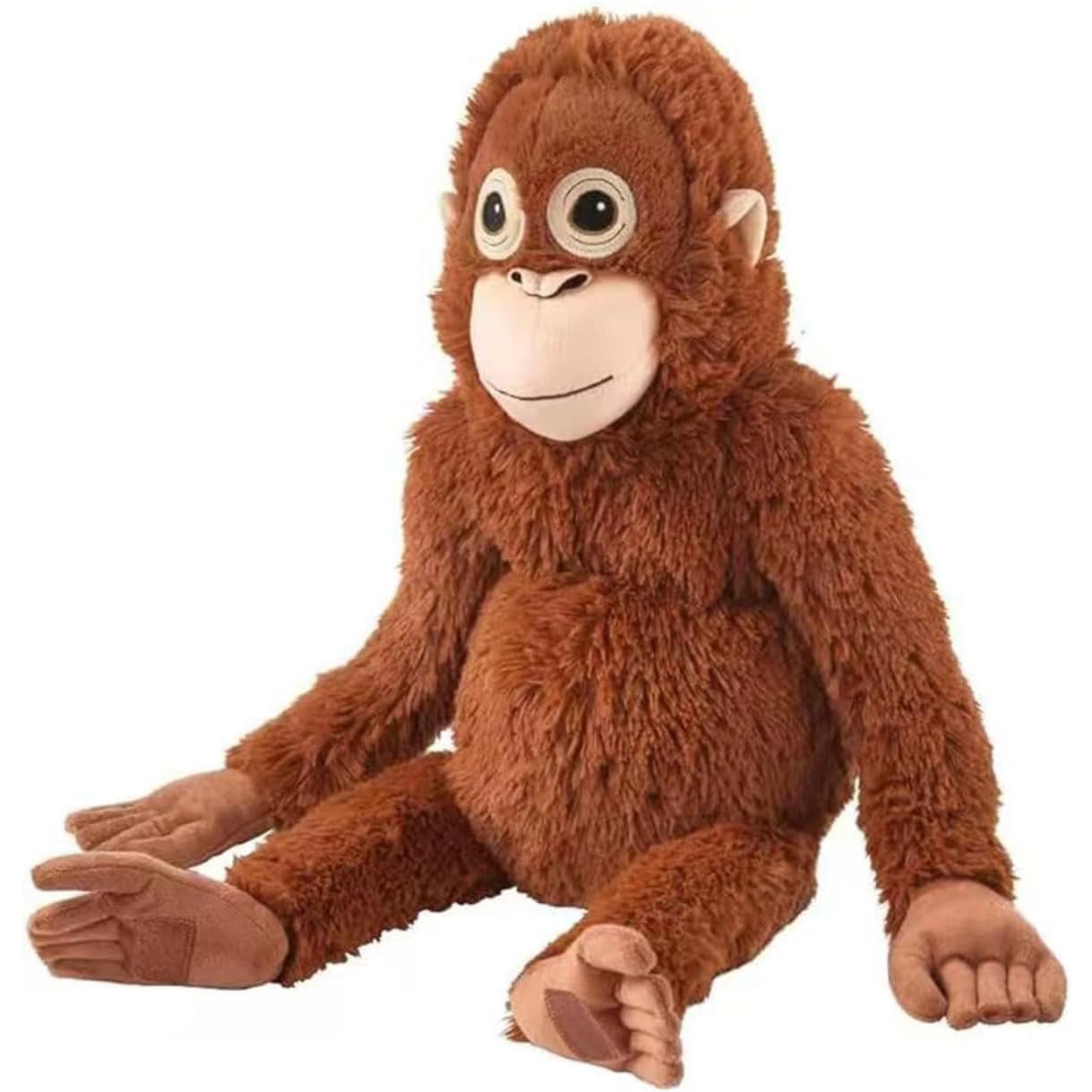 Punch Monkey - Peluche de orangután de 66 cm, ultrasuave, Respetuoso con el Medio Ambiente, Lavable, Relleno de algodón PP, Seguro para niños, Realista