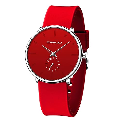 CRRJU Men’s Women Watch Casual Stylish Waterproof Quartz Unisex Wristwatches,