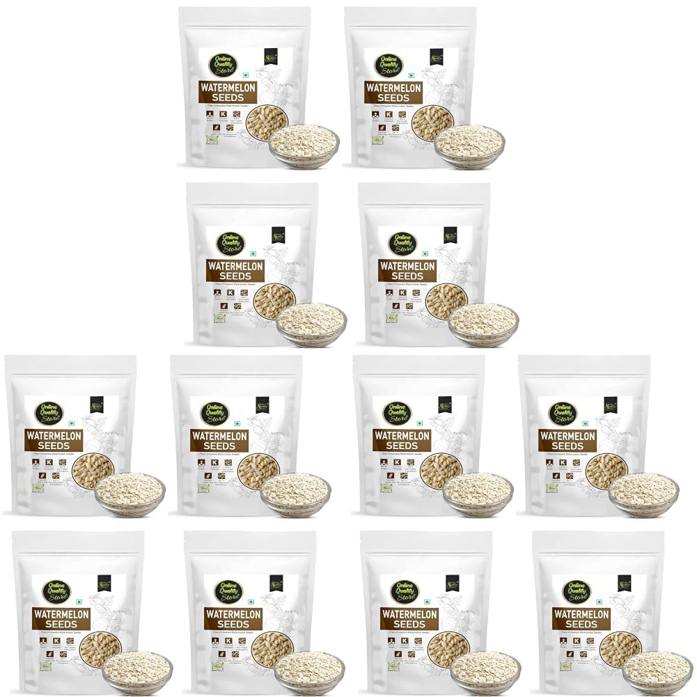 Online Quality Store Watermelon Seeds 400gm Raw Unroasted for Eating with Rich in Protein, Potassium, Magnesium, Iron and Zinc (Pack of 3)-image-41