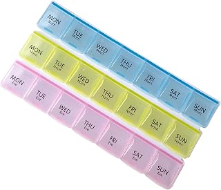 Large Weekly Pill Organizer (3 Times a Day) – Moisture-Proof 7-Day Pill Box | Portable Travel Case for Pills, Vitamins, Fish Oil & Supplements | BPA-Free