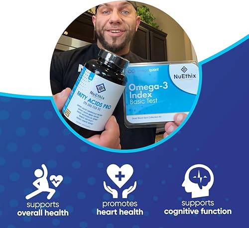 Miniatura 4 de NuEthix Formulations Fatty Acids Pro EPA-DHA Suplemento dietético de aceite de pescado, mezcla de aceite de pescado súper concentrado y purificado