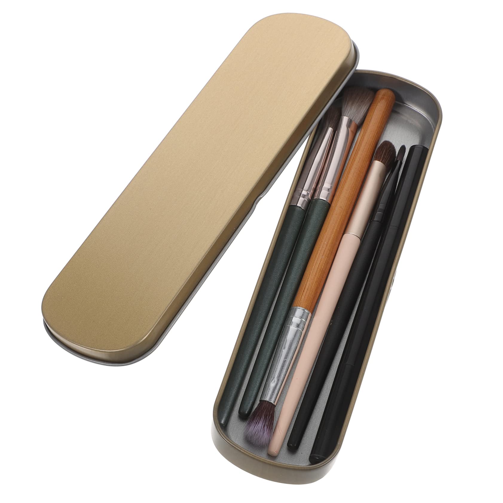 VILLCASE 10pezzi Astuccio Metallo Contenitore Per Cancelleria e Trucco Scatola Portamatite Resistente Design Per Scuola e Ufficio