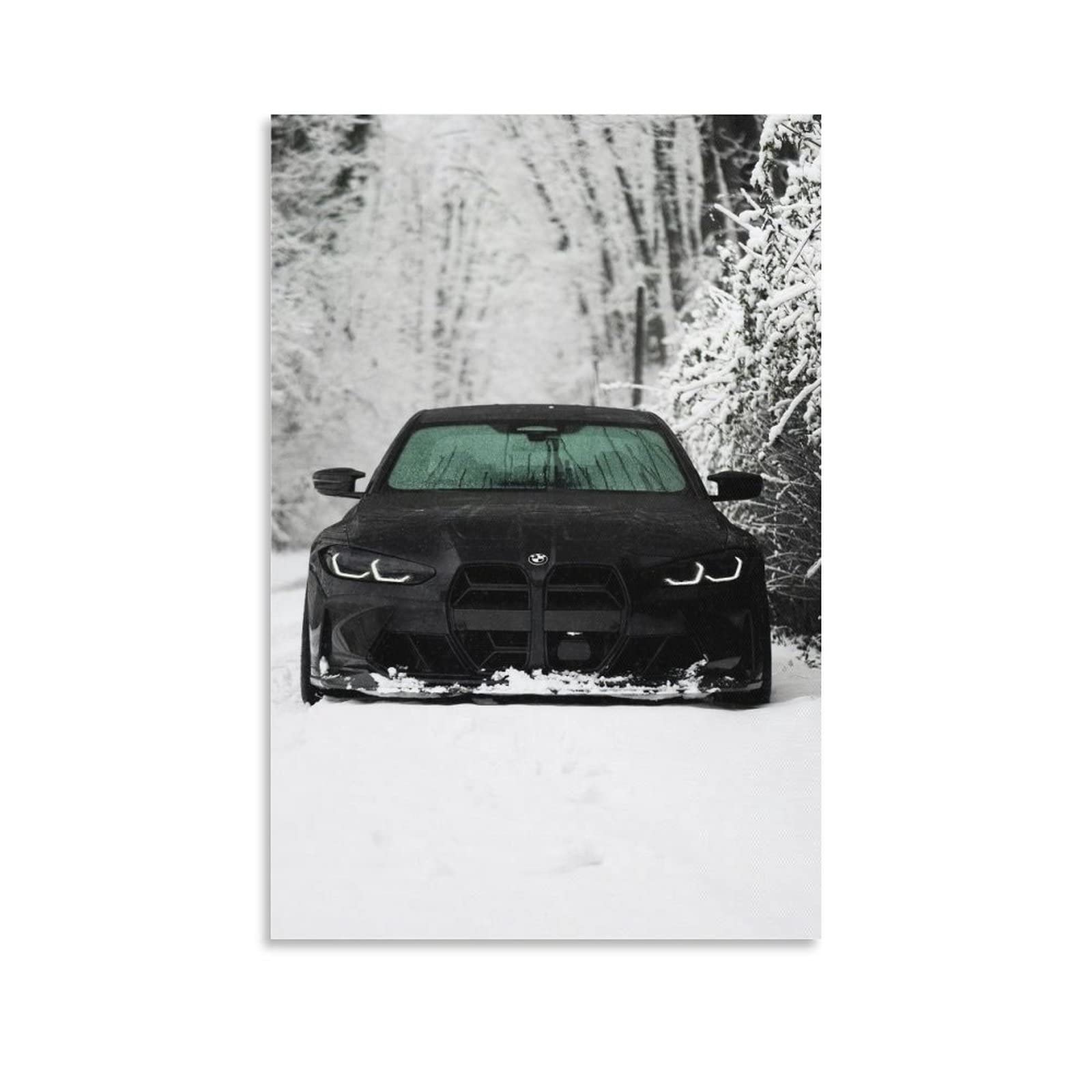 Cubble Unframe-Style Bmw G80 M3 Super Car Poster - Racing Car Art, 20X30inch (50X75cm) - Modern Family Bedroom Decor