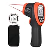 Kethvoz Non Contact Infrared Thermometer Gun, Laser Temperature Gun with -58°F to 2732°F (-50°C to 1500°C) Range, High Accuracy for Industrial, HVAC, Cooking, Pizza Oven, BBQ & Home Use