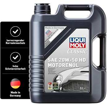 Liqui Moly Classic SAE 20W-50 HD Engine Oil | 1129, Classic SAE 20W-50 Hd Engine Oil