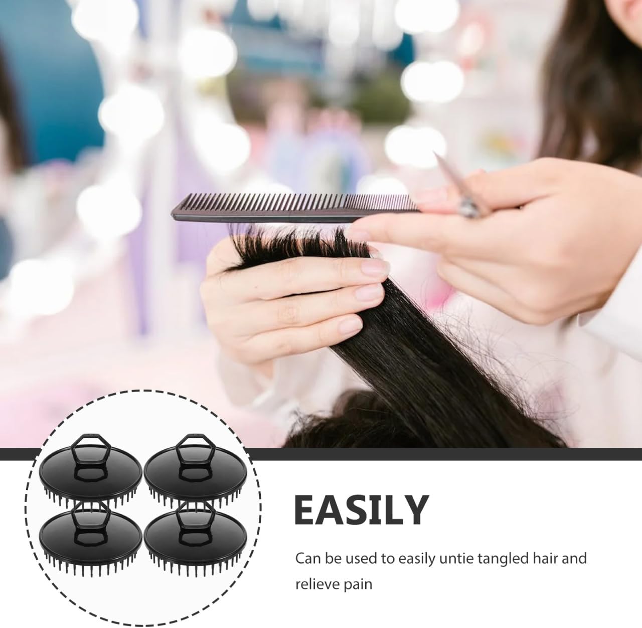 INOOMP 20 Pcs Shampoo Brush Scalp Shampoo Hair Massage Brush Scalp Massage Brush Body Massage Brush Body Scrubber Brush Shower Hair Brush Plastic Hair Shower Brush Flat Body Scrubber Girl