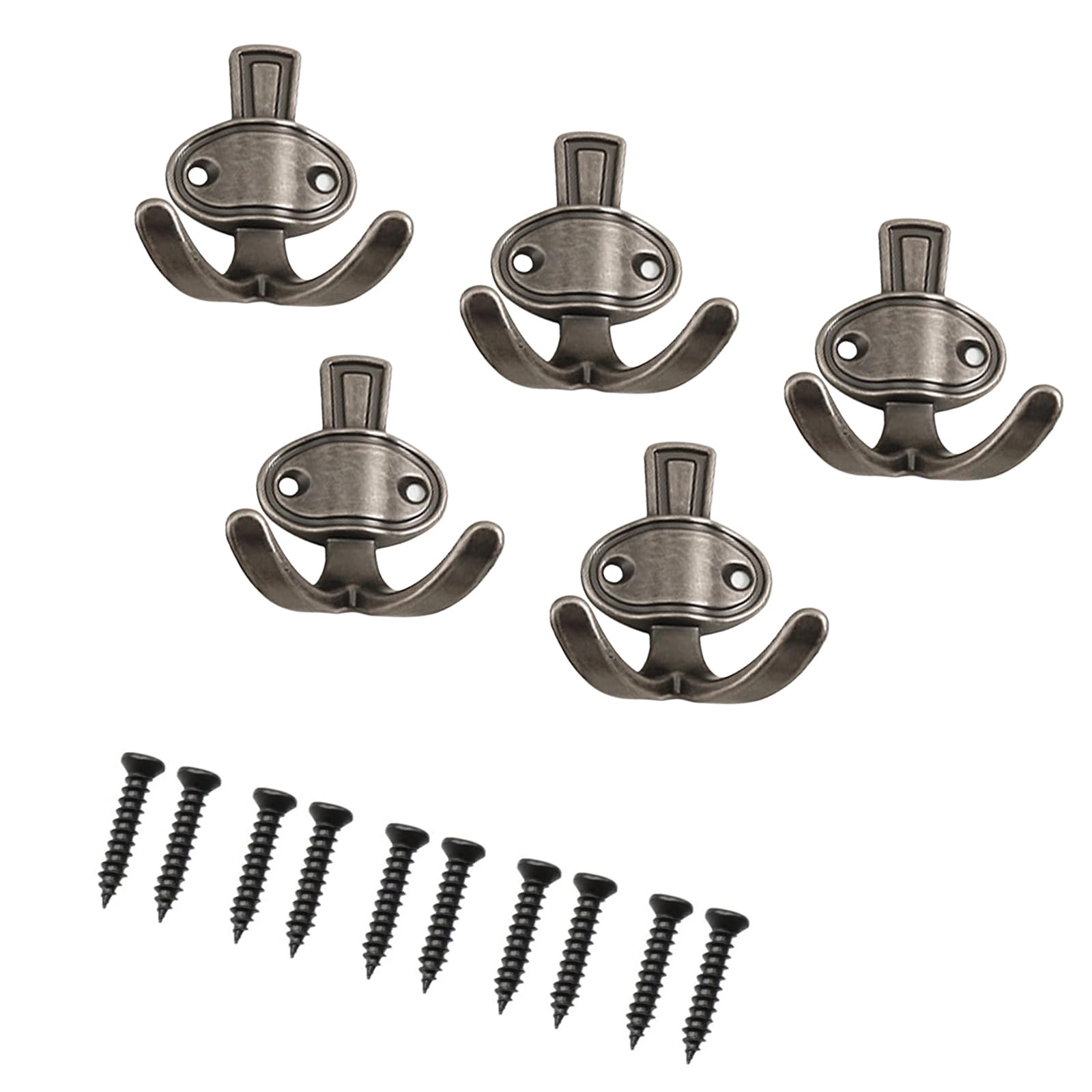 carotoe of 5 Modern Simple Wall Hooks Sturdy Alloy Hooks Organizers for Home Organization and Space Saving Simple Coat