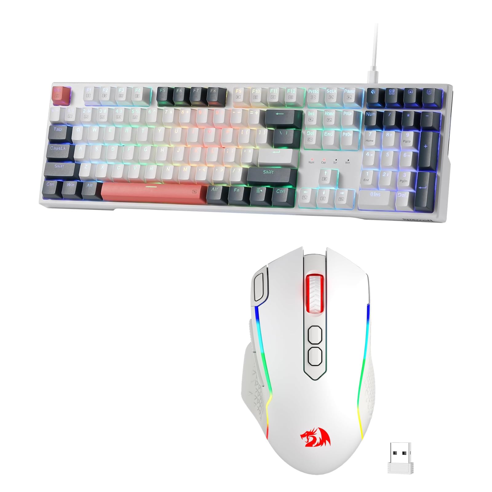 Redragon K668 Mechanical Gaming Keyboard and M810 Gaming Mouse Bundle