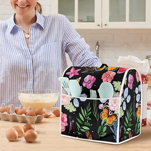 Miniatura 4 de Hechitok Butterfly Kitchen Aid - Funda para batidora de pie, paquete individual, se adapta a todos los modelos de cabezal inclinable y elevador de