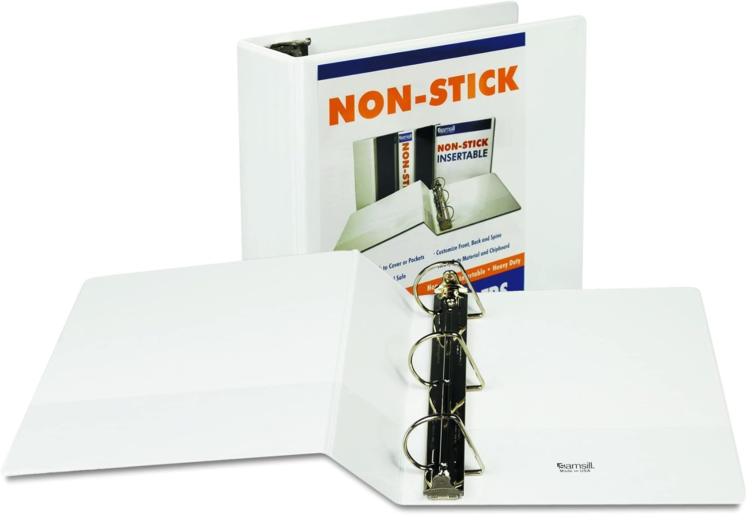 Samsill Durable 4 Inch Binder, Made in the USA, Locking D