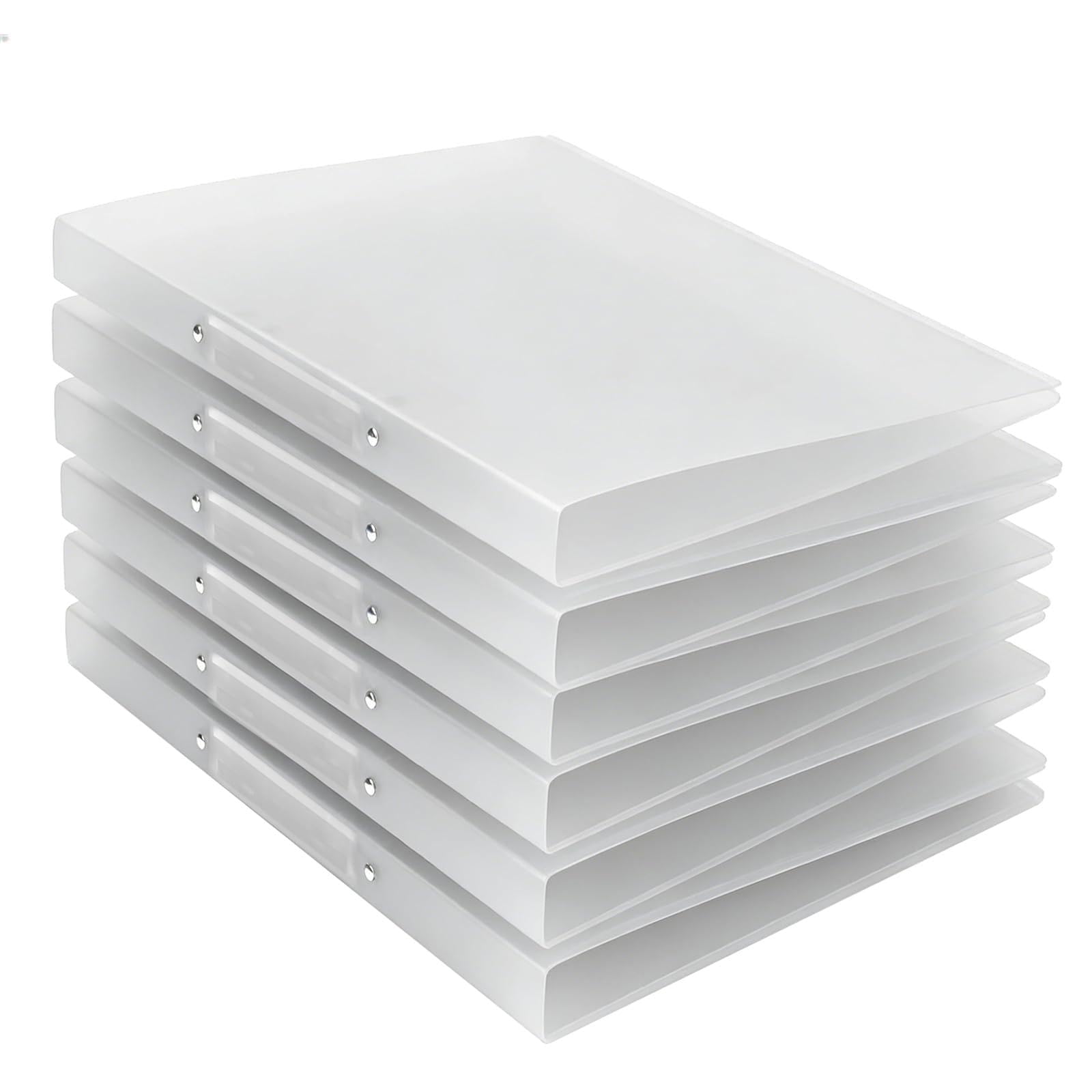 6 x A4 Ring Binder with 2 Rings, with Back Labels, Spine Width 2.5 cm, Air, Ring Binder, Ring Binder, A4 Narrow, Ring Binder, A4 Ring Binder, School Folder for Offices, Suitable for Schools