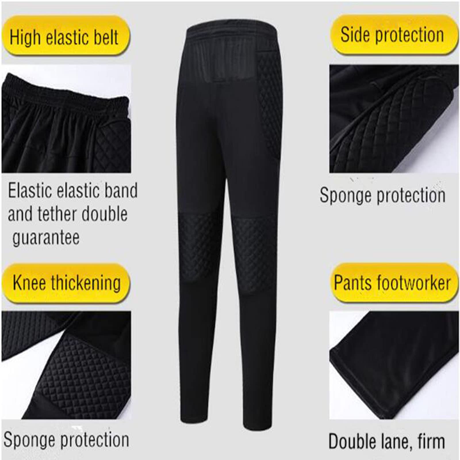 Gardien But Football Gardien de But Uniforme Kit Anti-Collision Chemises à Manches Longues Pantalons Uniformes d'entraînement Costume de Sport de Gardien de But pour Adultes Z0-2