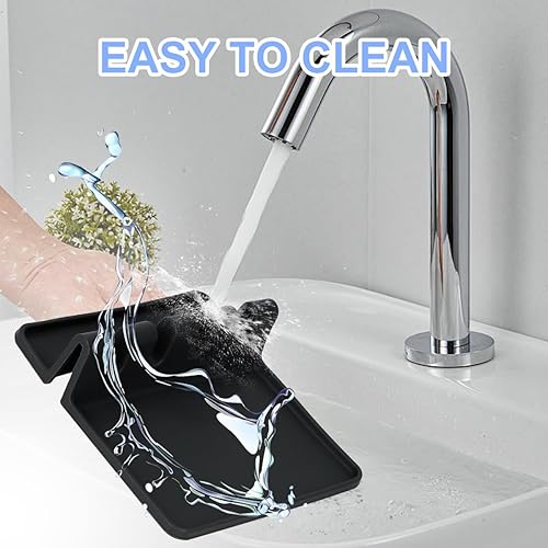 Miniatura 4 de Soporte para utensilios de silicona, sin BPA, duradero con almohadilla de goteo, resistente al calor para la parte superior de la estufa, para