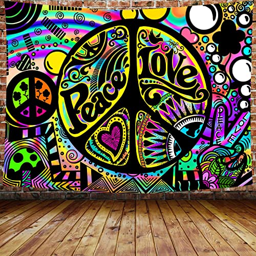 By Unbranded Tytyuu Peace Love Tapestry Cartoon Rainbow Happiness Tapestry Psychedelic Hippie Magic Fantasy 60''X40'' Wall Hanging For Bedroom Living Room Dorm Study Room Gtzyty6 #TOP5