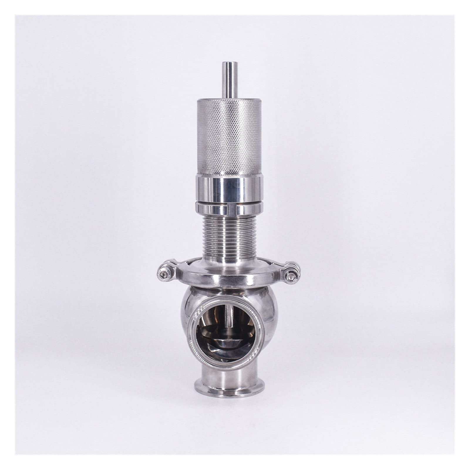 Valvola dell'acqua di collegamento senza drip 2 "TRI TI CLAMP VALVOLA DI SICUREZZA DI SICUREZZA SICURATORE SICURO SICURO 304 Acciaio inossidabile Acciaio inossidabile Gas liquefatto