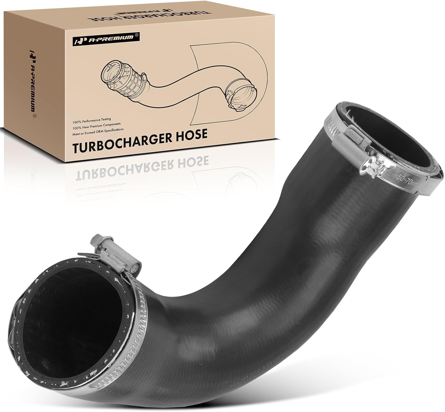 A-Premium Turbocharger Intercooler Hose Compatible with Audi A3/A3 Quattro 2015-2020, TT Quattro, TTS Quattro & Volkswagen Arteon, Golf, Golf Alltrack, Golf R, Golf SportWagen, GTI, Jetta