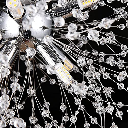 Luminaire 8 feuilles artificielles à diffusion lumineuse panoramique fixe - 7