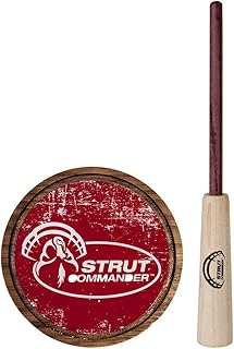 STRUT COMMANDER Turkey Pot Call - Turkey Calling with Realistic Yelps Clucks Cutts Purrs for Hunting Turkeys - Made in USA