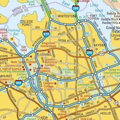 New York, New York Wall Map, Large - 43.5" X 29" Laminated #TOP1