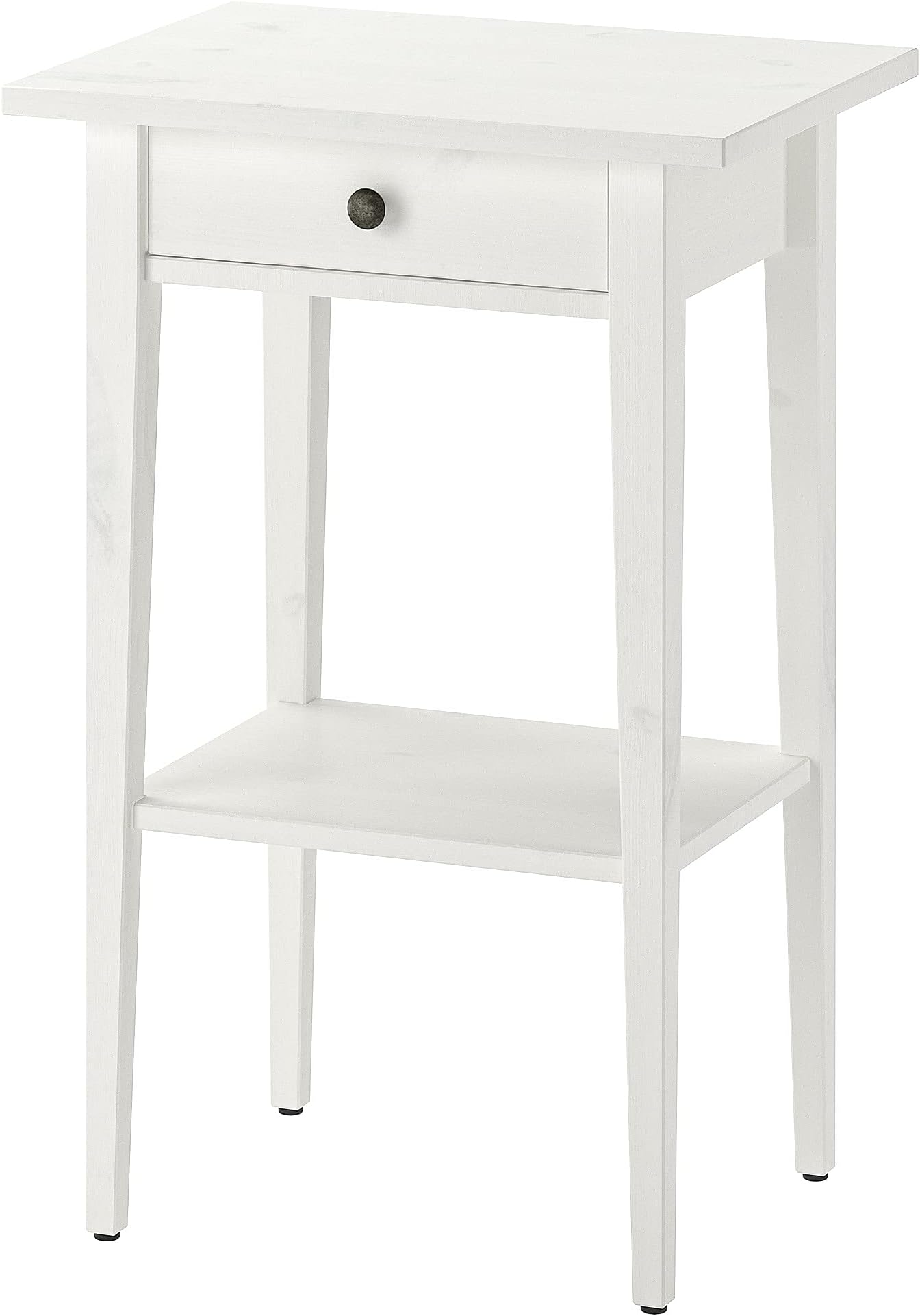 IKEA HEMNES Bedside table, white stain 46x35 cm