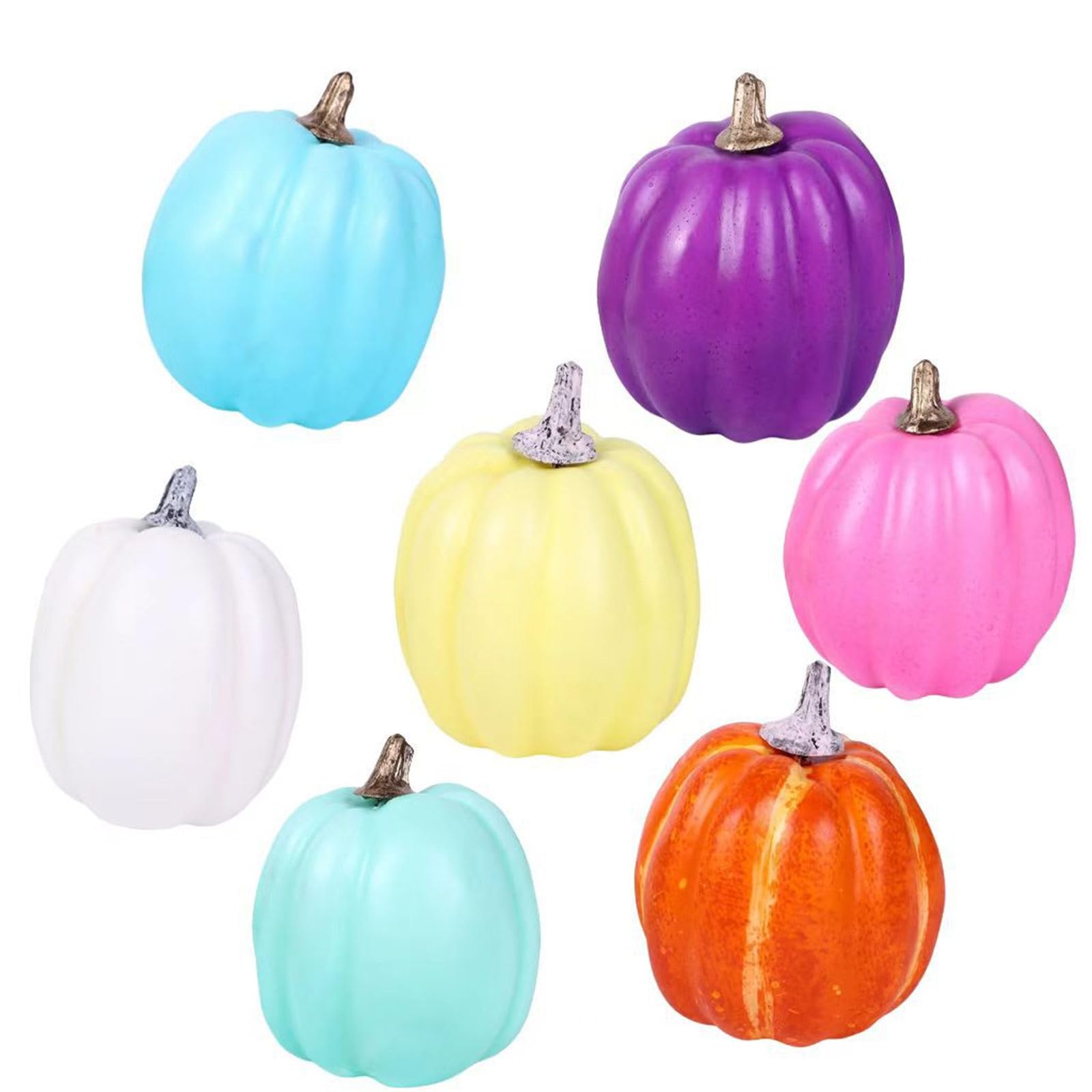 Hsioluted Artificial Pumpkin Foam Decors Halloween Pumpkin Ornament for Farmhouse Thanksgiving Halloween Decorations for Home Artificial Large for Decorating Large Outdoor