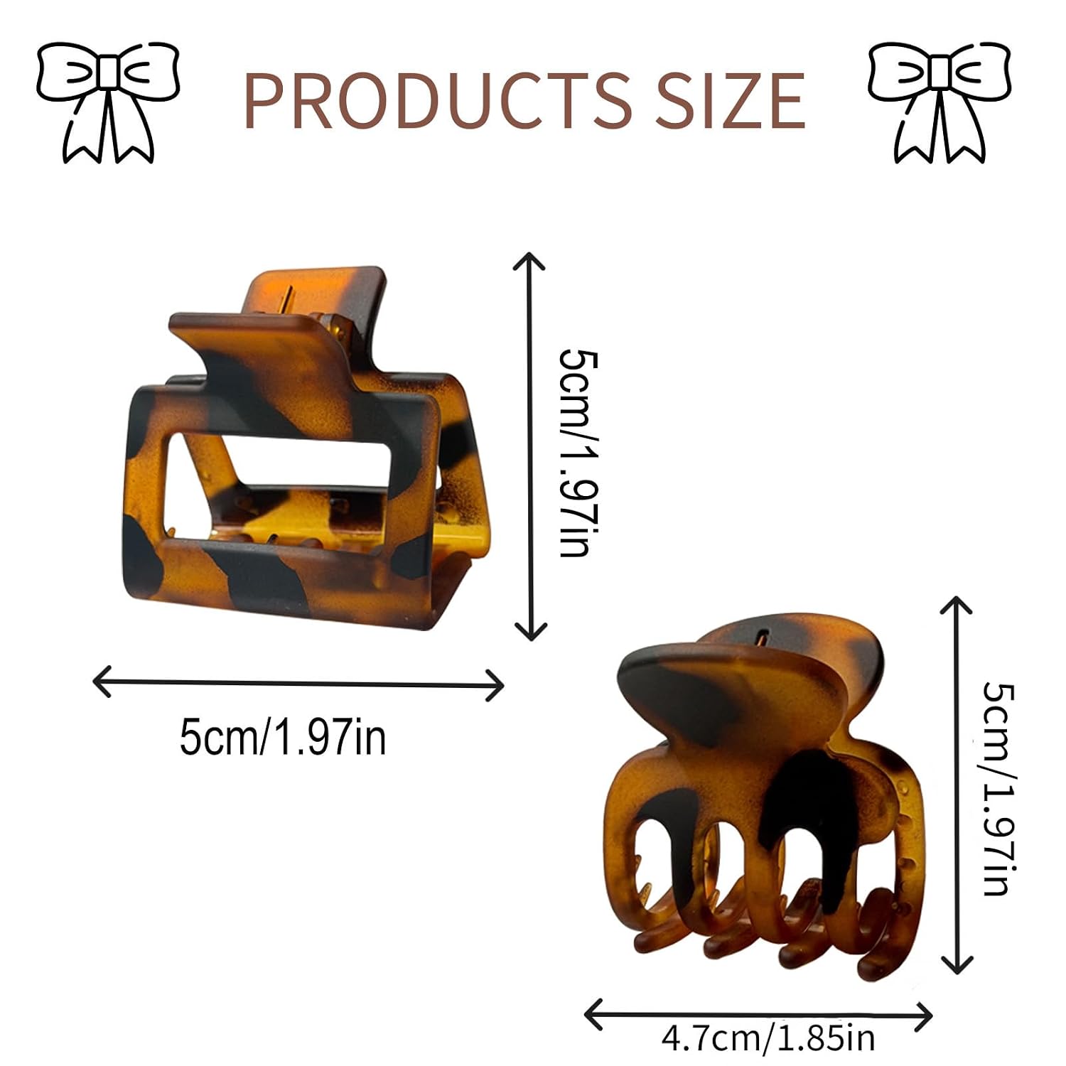 12 Pcs Small Hair Claw Clips for Women,2 Styles Thin Hair | Strong Hold Non-slip Matte Accessories