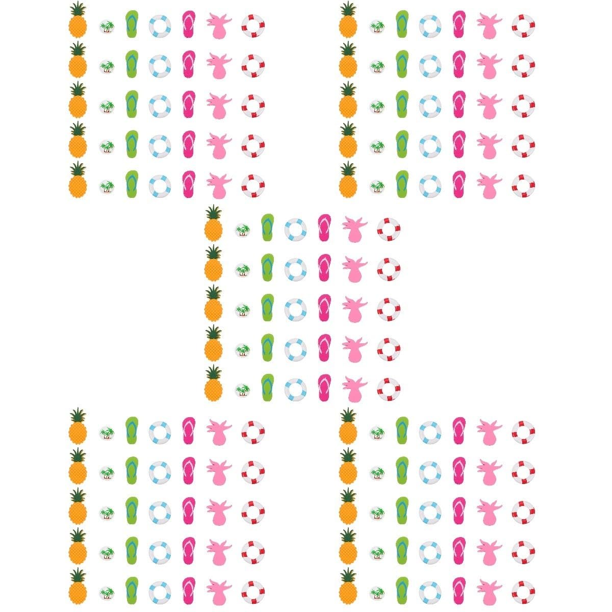 Lurrose 175piezas Abalorios Para Manualidades Decoración Para Fiestas De Hawaii Perlas Sueltas Para Collares y Pulseras Accesorios De Joyería Artesanal