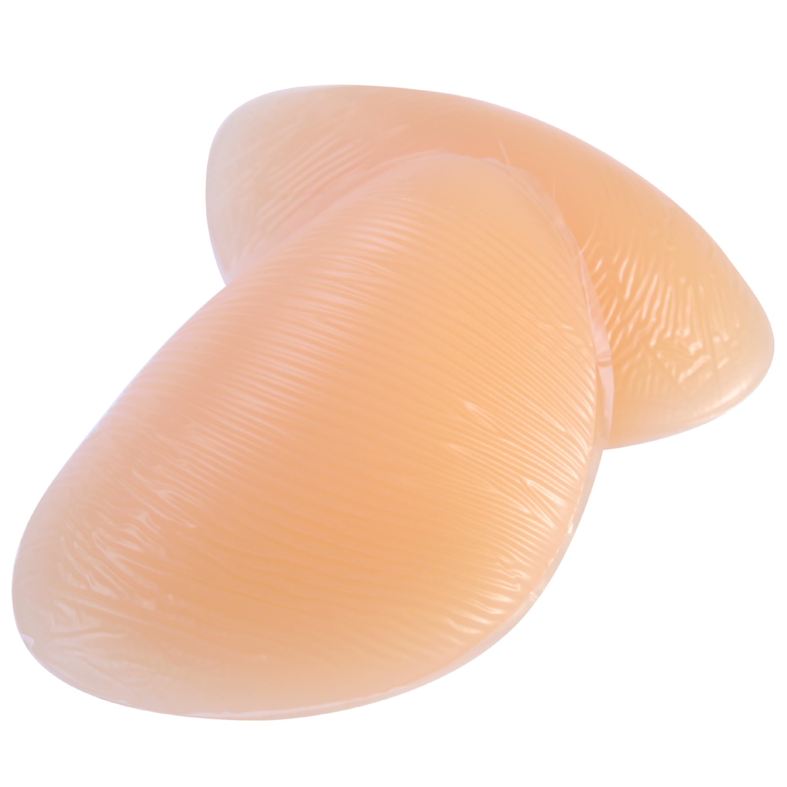 Jo Thornton Girls White Skin Without Nipple – The Soft Curve (Style 9A) – Silicone Bra Inserts – Natural-Looking Boost – Comfortable Oval Shape – 275G Pair