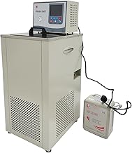 6L Lab Chiller Circulator -30℃~100℃ Low Temp Thermostatic Recirculating Water Bath with Compressor & Adapter Refrigerated Circulating Pump Chiller Lab Equipment 110V
