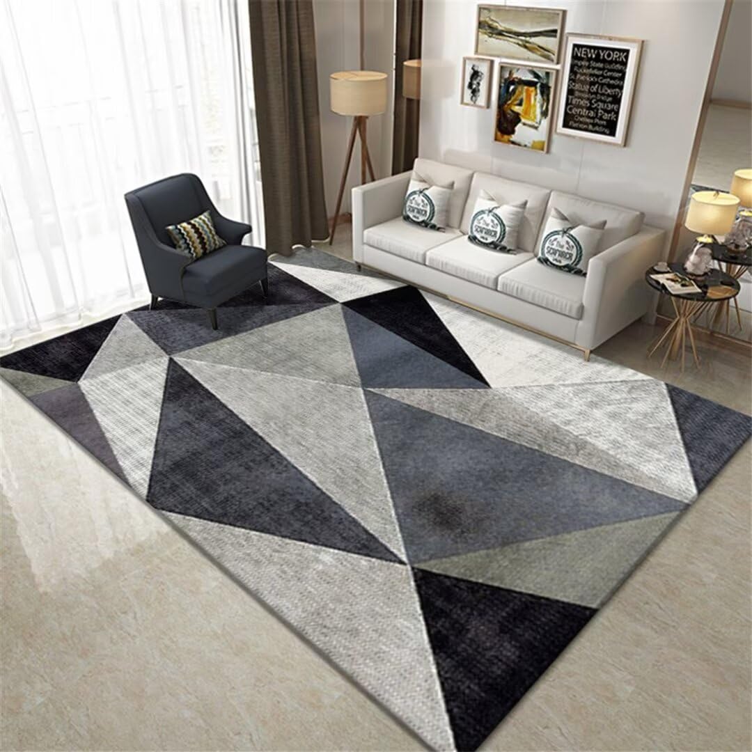 Alfombra antideslizante gris de 120x160 cm para evitar resbalones en pasillos y cocinas