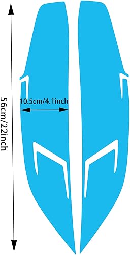 Miniatura 2 de TOMALL 1 par de películas de vinilo para faros delanteros, tinte de humo compatible con Honda Civic 2016-2021 transmisión de faros de automóvil,