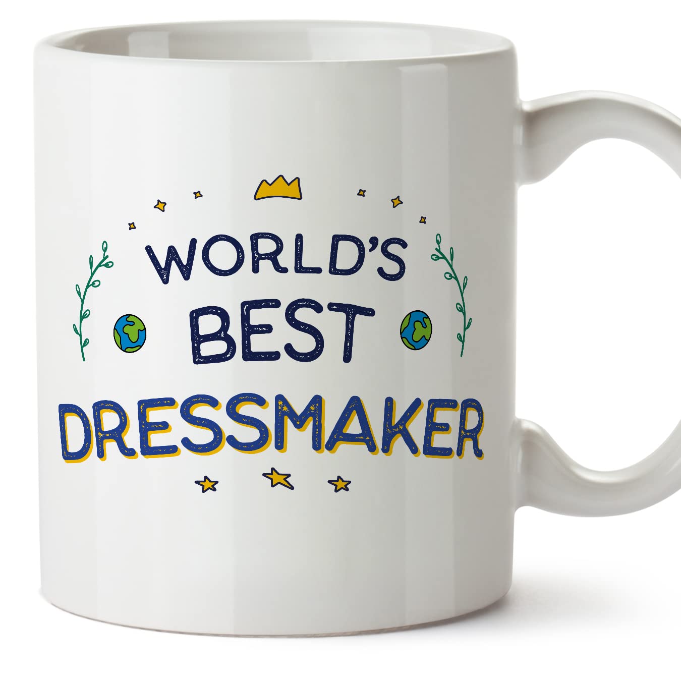 MUGFFINS Dressmaker Mug - in English - World's Best - Funny Gift for Colleagues - Ceramic 11oz Mug — image 1