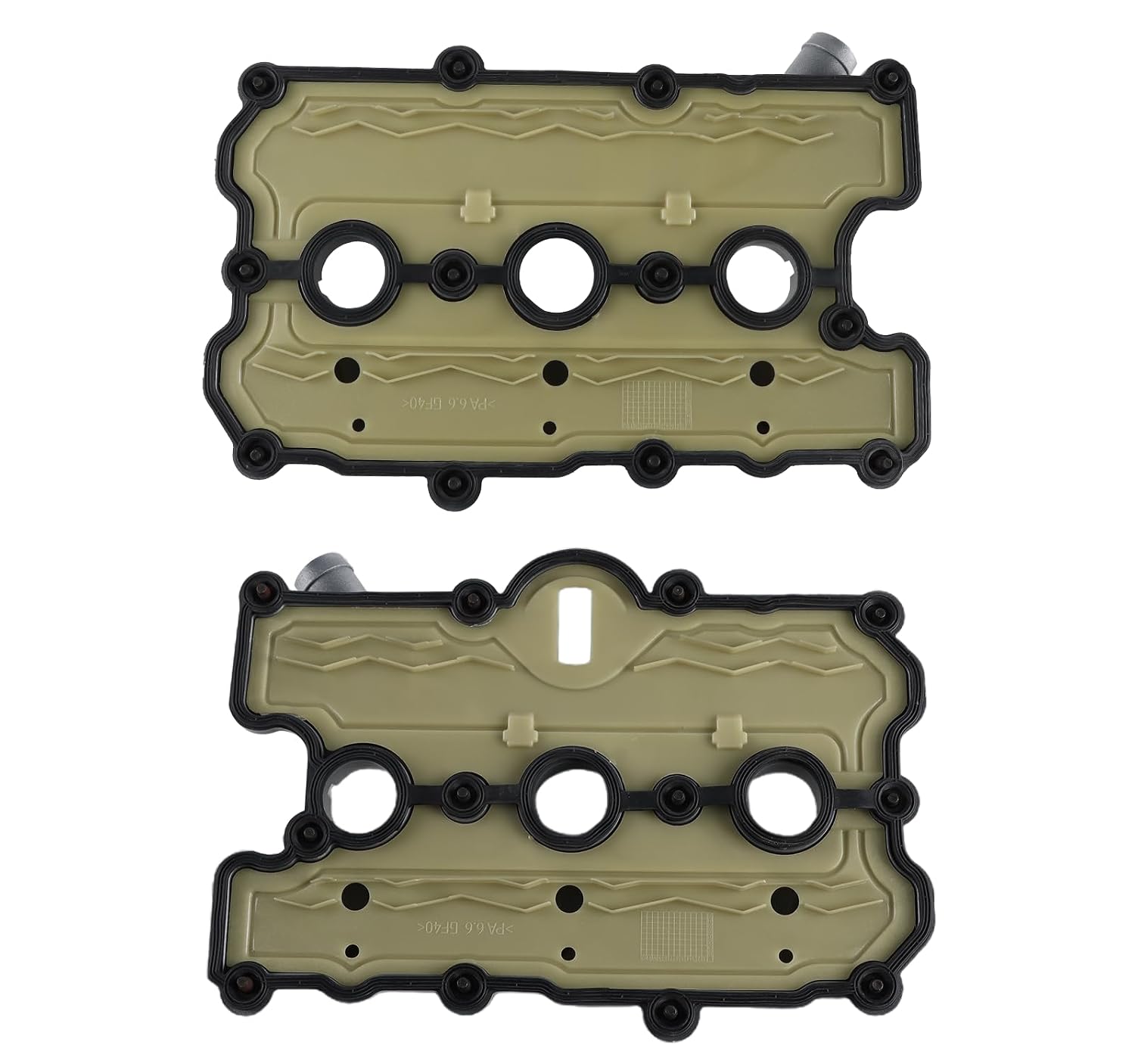 Left & Right Engine Valve Cover with Gasket & Bolts Compatible with Audi A4 A5 A6 A7 A8 Quattro Q5 Q7 S4 S5 SQ5, 3.0L 3.2L, 2009-2017, 06E103471P 06E103471N 06E103472N