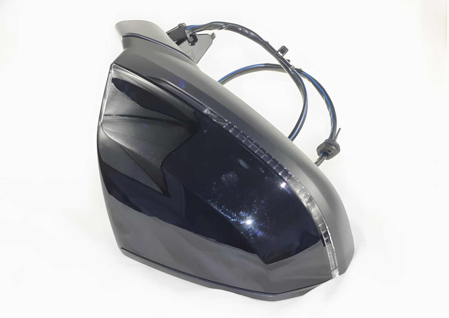 Black Passenger Side Power Mirror for Audi Q5 SQ5 BSM Blind Spot Power Folding Memory with 360 Camera RH 2018-2022 Right Side