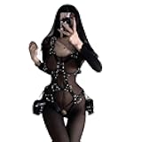 Fangool Women Punk Belts PU Leather Body Chain Waist Belt BDSM Lingerie Bondage Harness Lingerie Goth Garter Belts