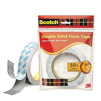 Scotch Double Sided Foam Tape (length 3m, width 24mm)