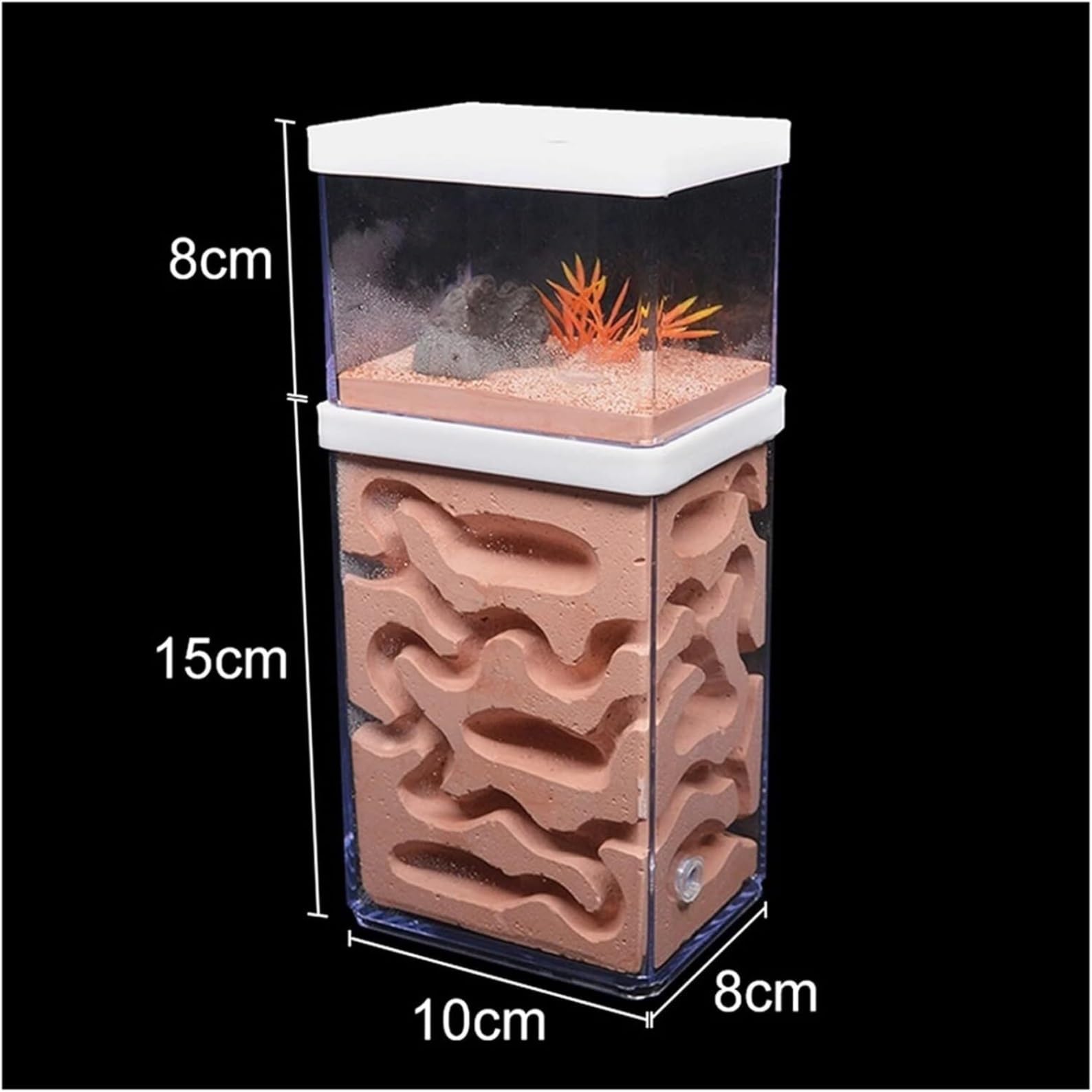 Ameisenfarm Nistkasten, Gips Ameisenfarm Natürliches Ökologisches Großes Ameisennest Insektenburg Werkstatt Haustier Ameisenhaufen Ameisenhaus Ameisenhaus(23cm)