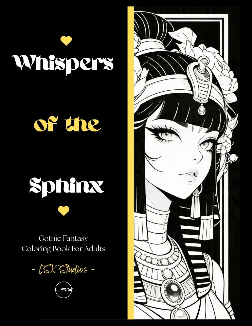 Whispers of the Sphinx: A Gothic Fantasy Coloring Book for Adults (Adult Coloring Book Collection)
