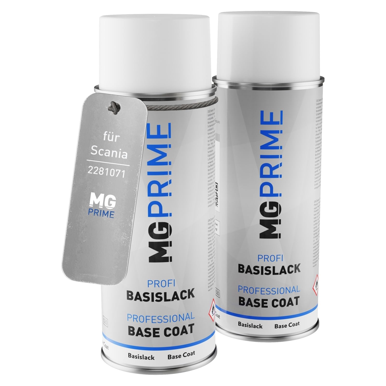 MG PRIME Car paint Spray cans for Scania 2281071 True White Metallic Primer base coat spray can 400ml