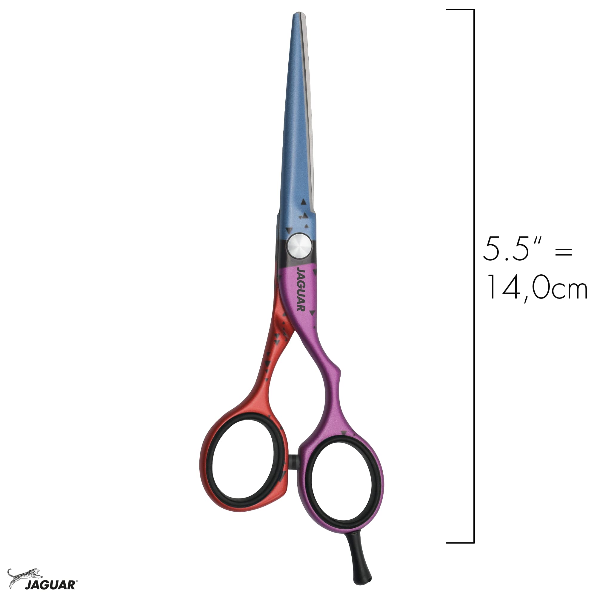 JAGUAR Jaguart Focus on 5.5" | Tijeras de peluquería con diseño offset | Revestimiento hipoalergénico y resistente de alta tecnología en calidad fotográfica | Fabricado en Alemania