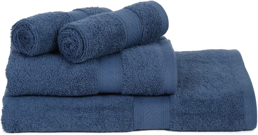 Amazon.com: Casa Lino 4 Piece Bath Towel Set | 1 Bath Towel, 1 Wash ...