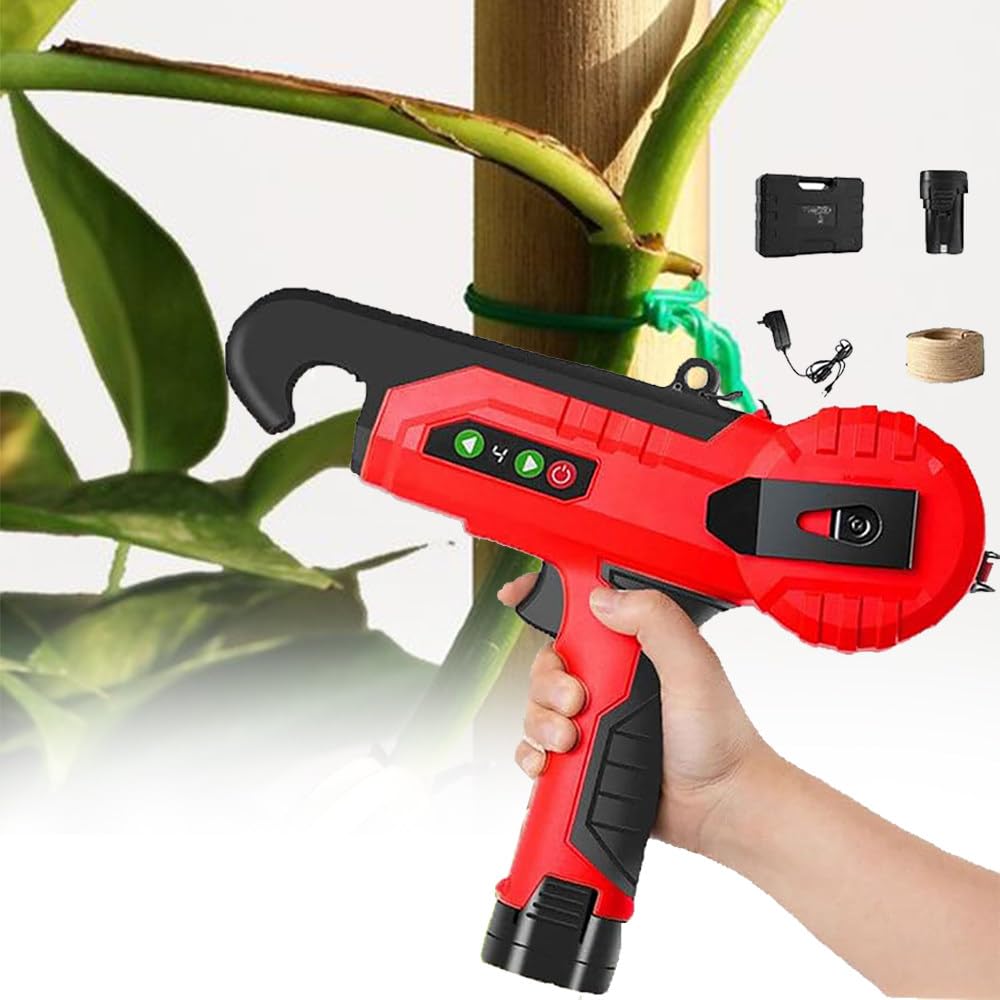 YXYLJOZ Plant Tying Machine Tool for Grapes, Raspberries, Tomatoes & Vining Vegetables, Maximum Bundle Diameter 25 mm, Garden Plant Tape Applicator