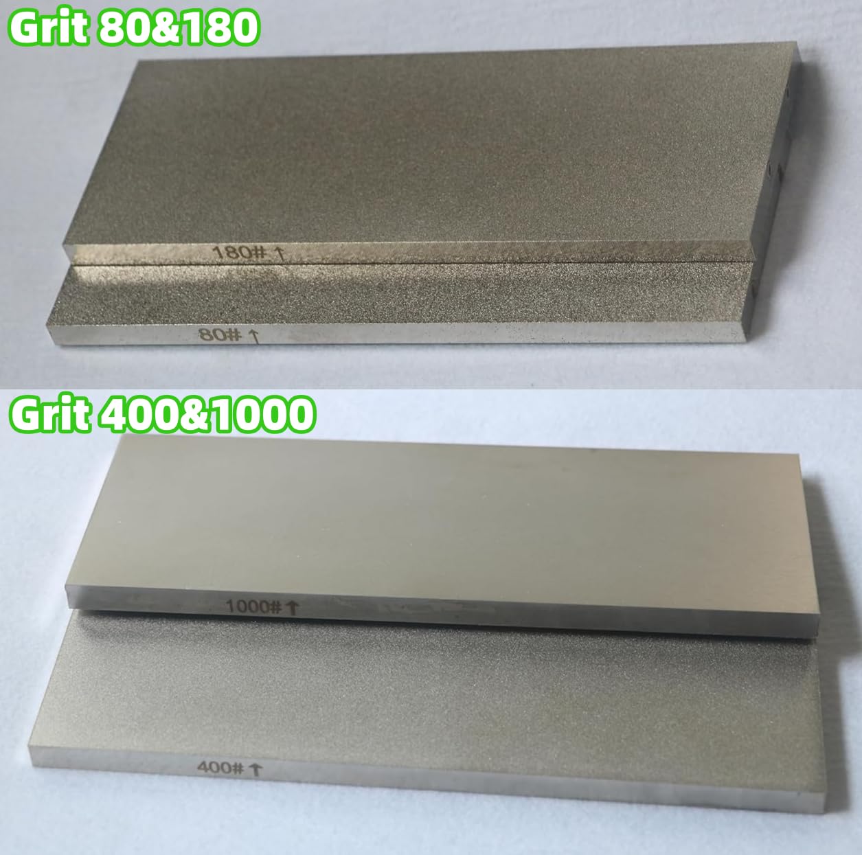 CBN Schleifstein 8 Zoll, Doppelseitig 20,3 x 7,6 cm, Wetzstein Messerschärfer für Schnellarbeitsstahl und Spezialstahl, für den privaten und professionellen Gebrauch (80/180 Körnung)