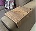 Couch Arm Table - Handmade Hardwood Waterfall Grain Design