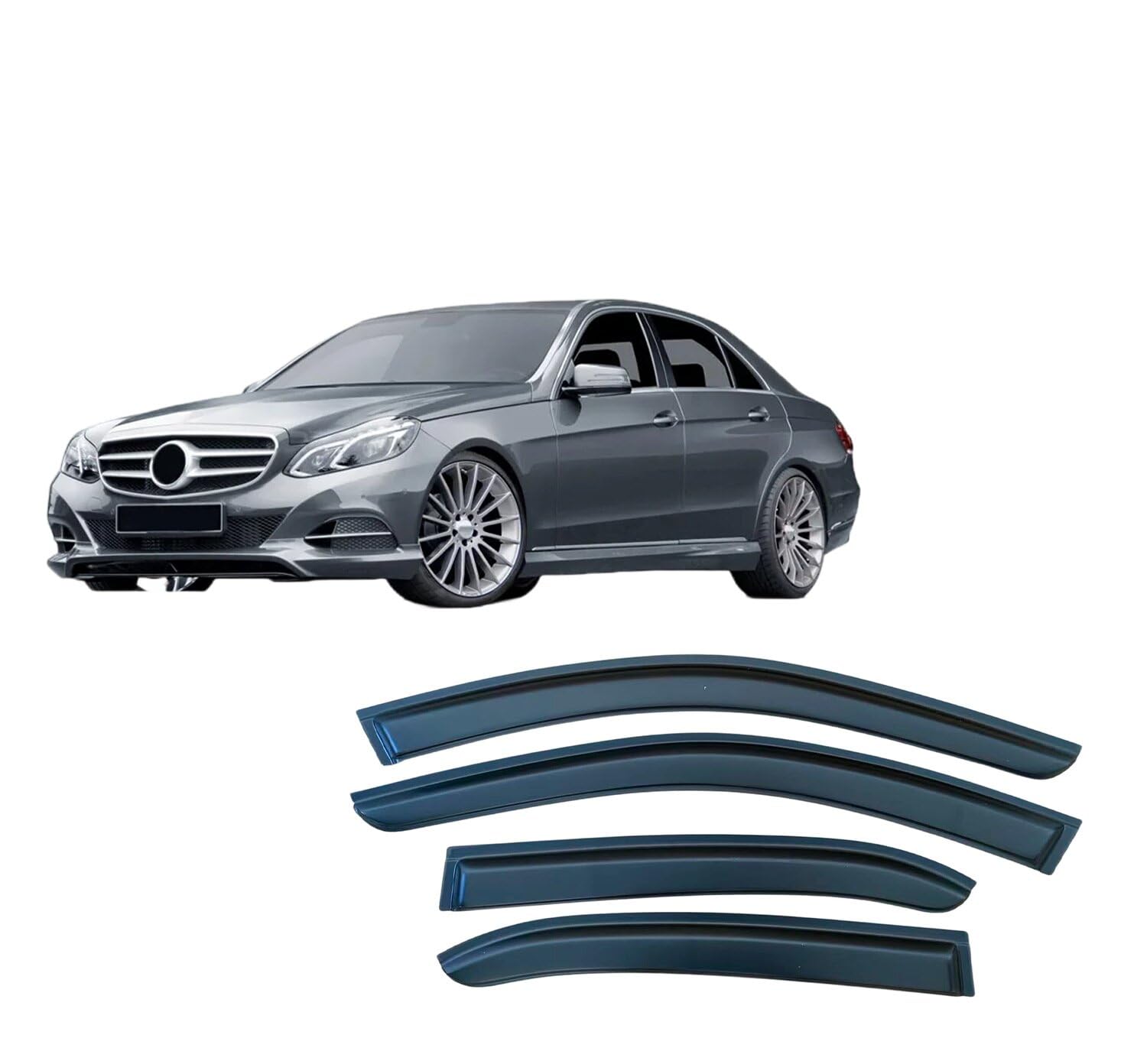 Déflecteurs de vitre Mercedes Classe E W212 2010-2016 | Caches-Pluie auto