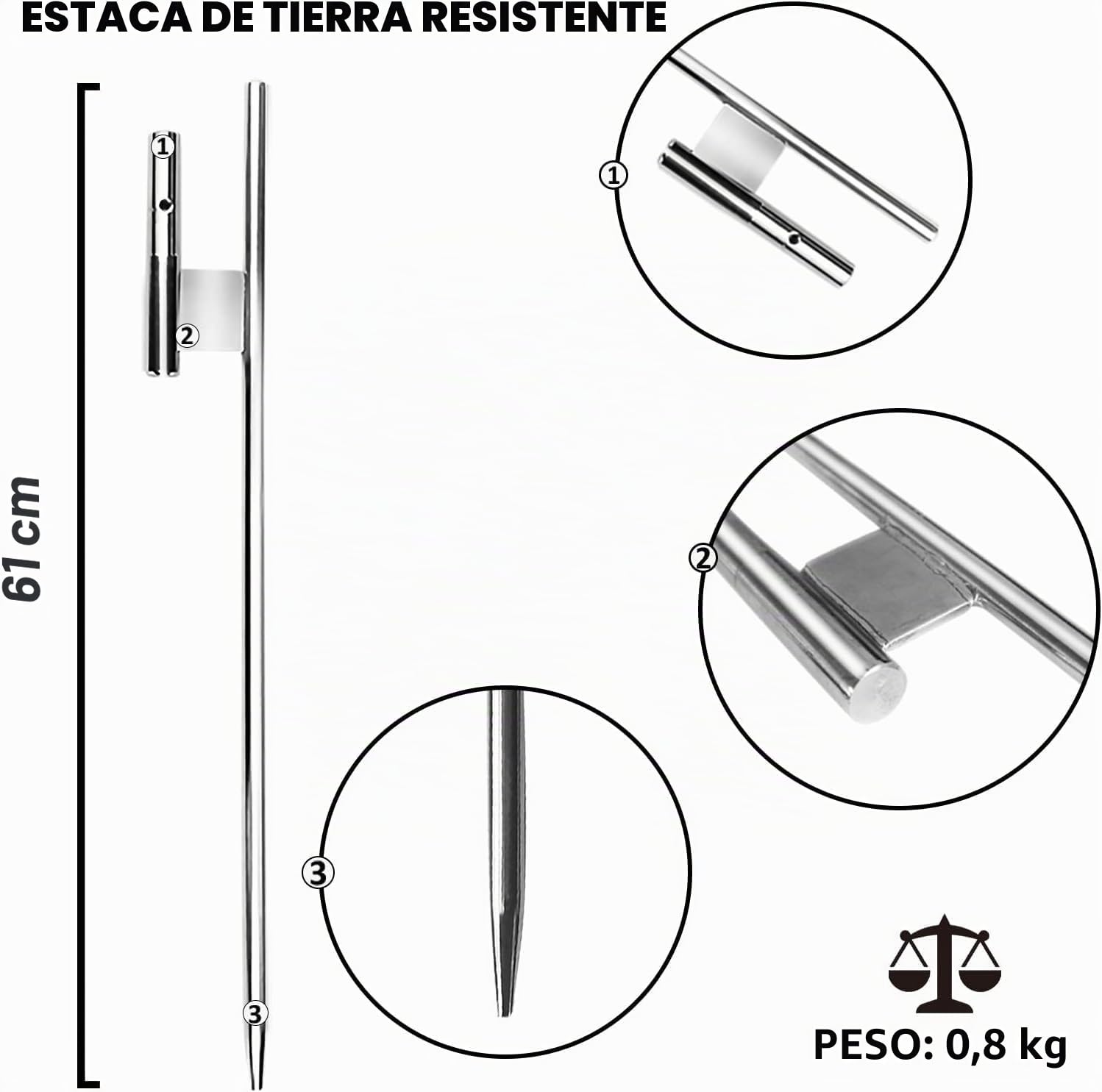 Kit de mástil de bandera de plumas, 11 pies, sin viento, aleación de aluminio, se adapta a banderas de plumas de 8 pies con estaca para el suelo, base resistente, bolsa portátil