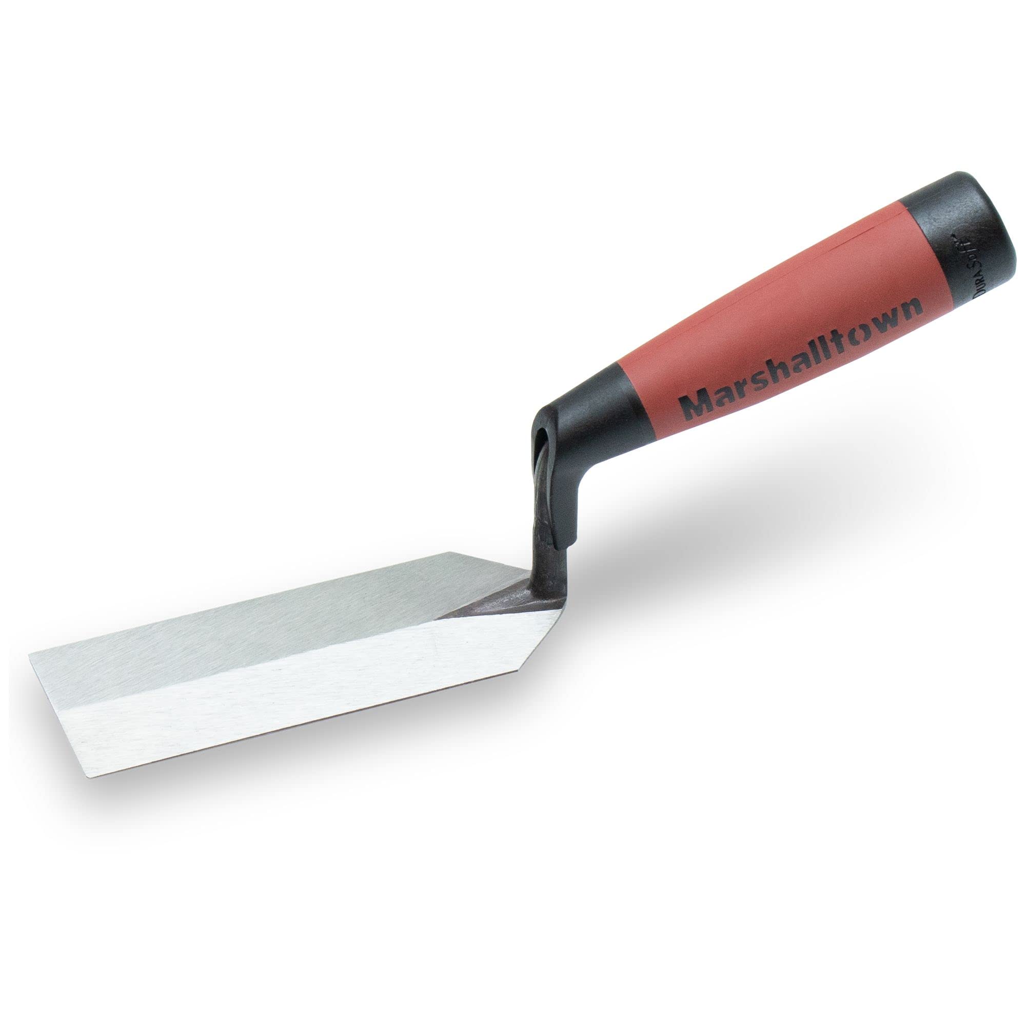 Marshalltown - Cazzuola americana 52D con margine 12 x 5 cm, manico durasoft