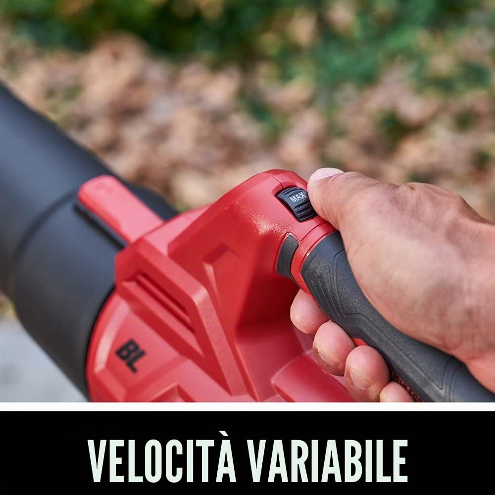 SKIL PWR CORE 20 BL4714B-10 - Soffiatore manuale senza spazzole a velocità variabile, 20 V, 400 CFM, include batteria da 4,0 Ah e caricabatterie