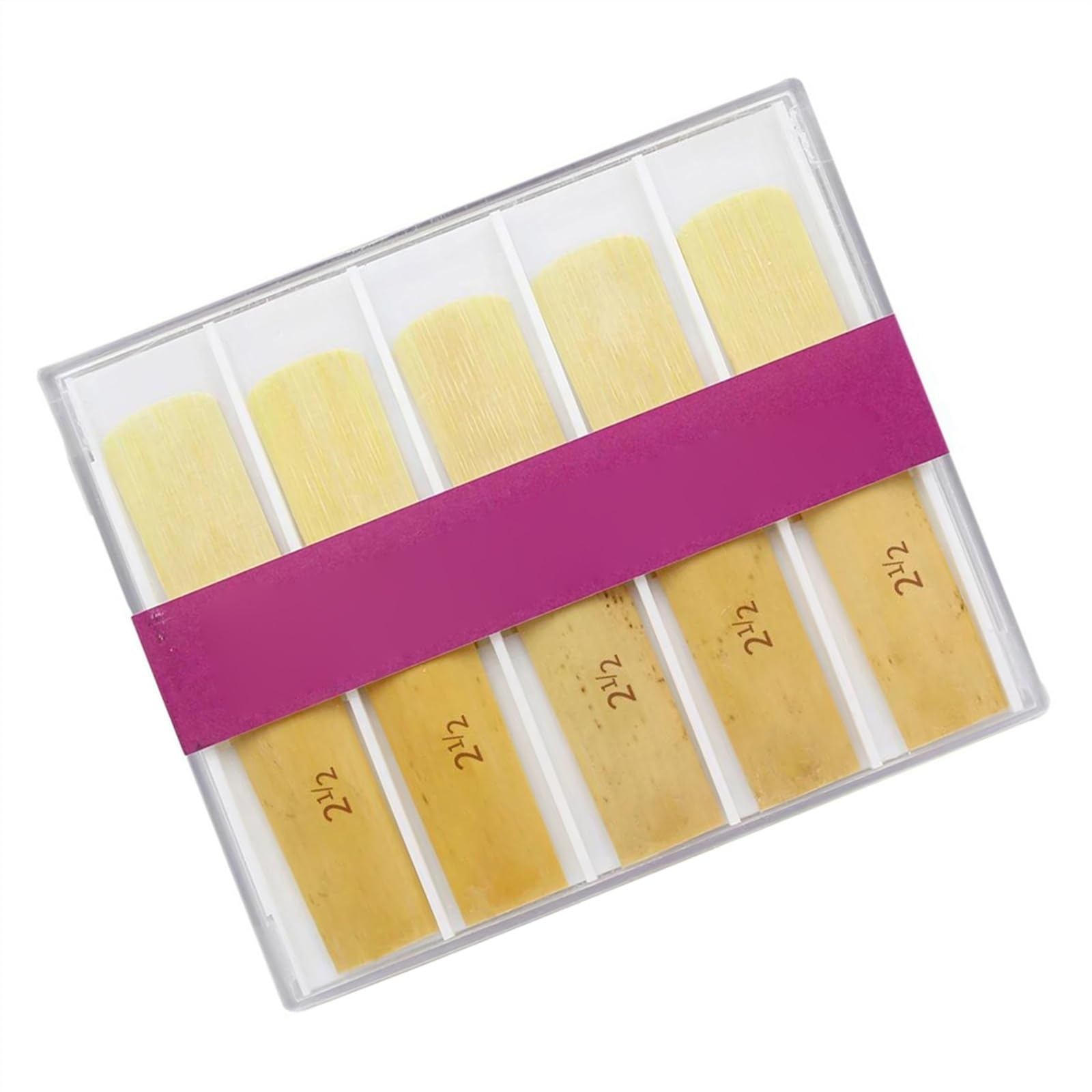 10 Sztuk Stroików Do Saksofonu Z Gwizdkiem Przezroczyste Pudełko Akcesoria Do Instrumentów Saksofonowych Trzcinowych Akcesoria do Saksofonu Części (Color : Tenor)