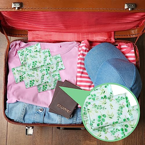 Image of Geyee 50 Pack Travel Tissue Packets Facial Paper Napkins, Leaves